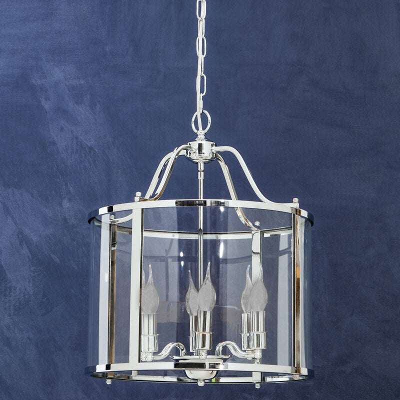 Hampstead 6 Bulb Chrome Pendant Light