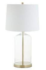 Nadia White Fabric Shade Table Lamp