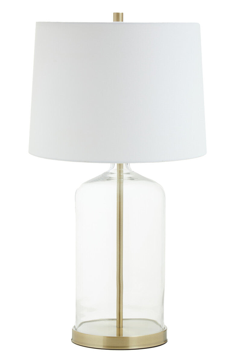 Nadia White Fabric Shade Table Lamp