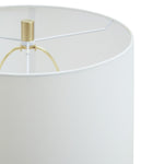 Nadia White Fabric Shade Table Lamp
