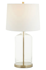 Nadia White Fabric Shade Table Lamp