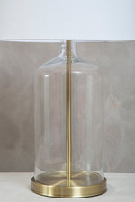 Nadia White Fabric Shade Table Lamp