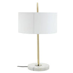 Nolan White Fabric Shade Table Lamp
