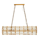 Karli Brass Eight Bulb Pendant Light