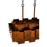 Karlo Metal Brass Finish Pendant Light With Eight Bulbs