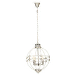Karlo Pendant Light In Clear Acrylic And Chrome Finish