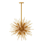 Spike Brass Finish Metal Pendant Light