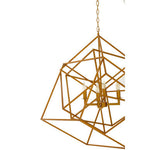 Kamara Brass Finish Four Bulb Pendant Light