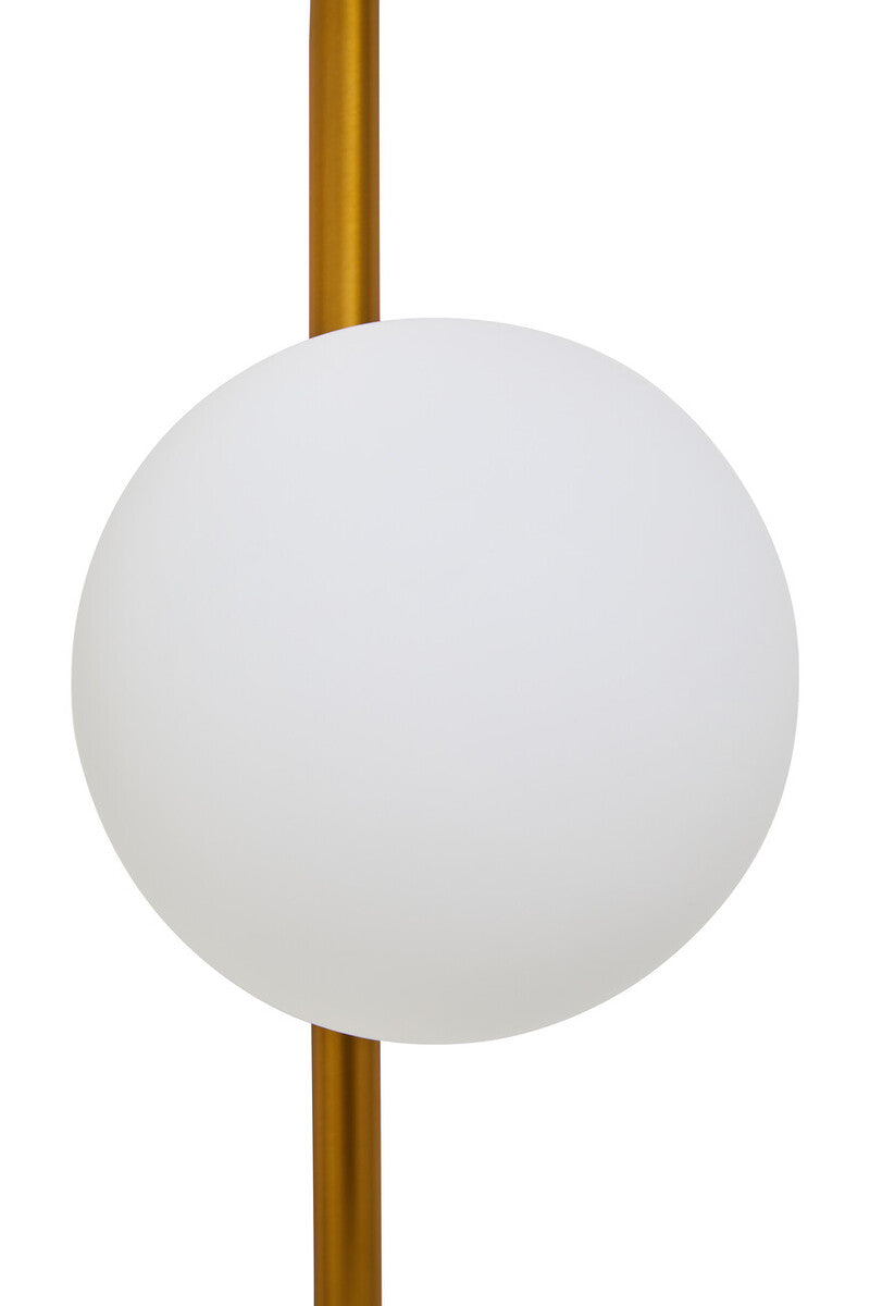 Abira Four Bulb White Glass Wall Light