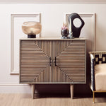 Enola Large Ribbed Smoked Glass Table Lamp