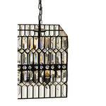 Babylon Black Crystal 6 Light Pendant Light