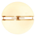 Abira Brushed Brass Ball Wall Light