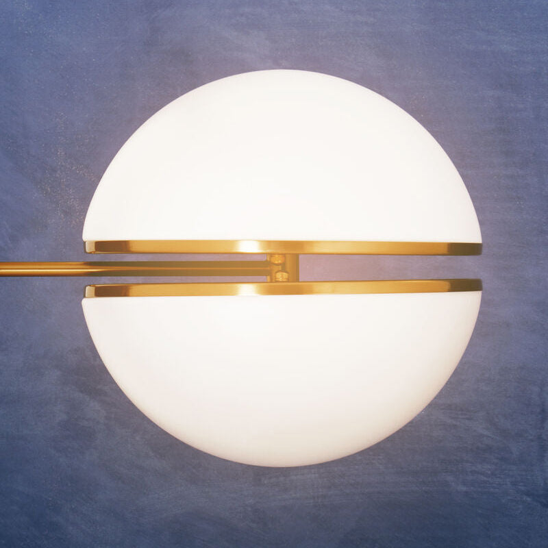 Abira Brushed Brass Ball Wall Light