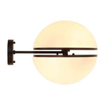 Abira Matt Black Ball Wall Light