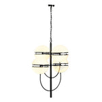 Abira Four Ball Matt Black Pendant Light