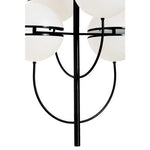 Abira Four Ball Matt Black Pendant Light