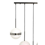 Abira Five Ball Matt Black Pendant Light