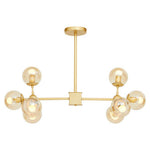 Abira Gold 8 Arm Pendant Light