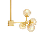 Abira Gold 8 Arm Pendant Light