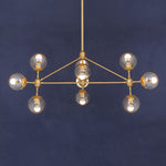 Abira Gold 10 Arm Pendant Light