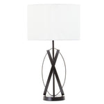 Zaina Black Cross Table Lamp