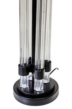 Eman Matte Black and Ivory Table Lamp