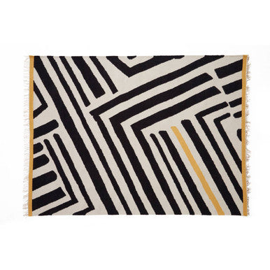 Bosie Villon Black and White Rug