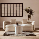 Bosie Safira Small Black And White Hair on Leather Rug