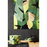 Bosie Safira Small Black And Grey Deco Hair on Leather Rug