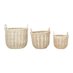 Argento Whitewash Rattan Storage Baskets
