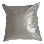 Bosie Kensington Townhouse Crush Leather Effect Silver Cushion