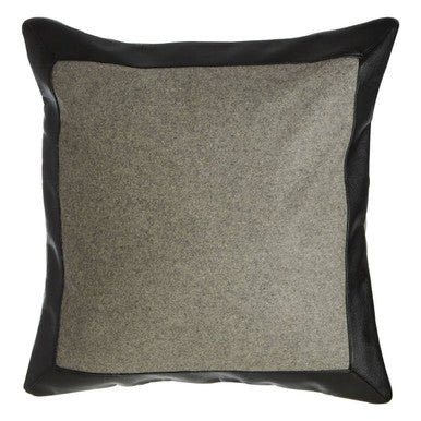 Bosie Hampstead Grey And Black Square Cushion
