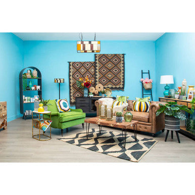 Bosie Ozella Hexagonal Design Embroidered Cushion