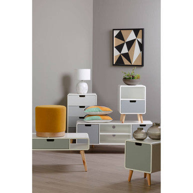 Bosie Ozella Wavy Stripes Embroidered Cushion