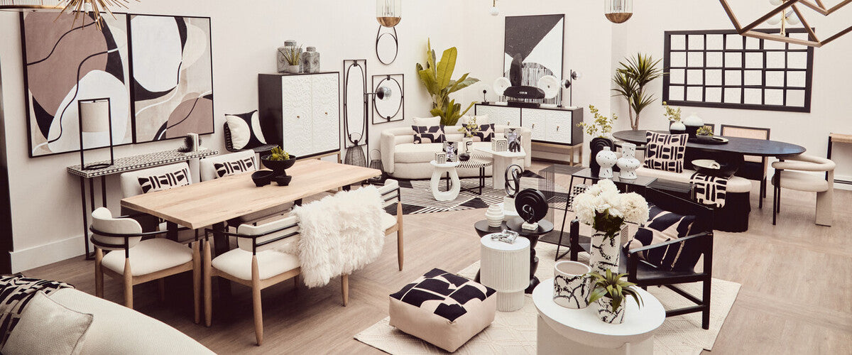 Bosie Ozella Natural And Black Square Cushion