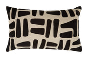 Bosie Ozella Natural And Black Rectangular Cushion