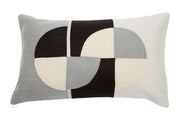 Bosie Ozella Circular Print Embroidered Rectangular Cushion