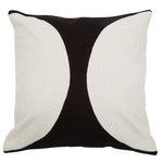 Bosie Ozella Black And White Semi Circular Design Cushion