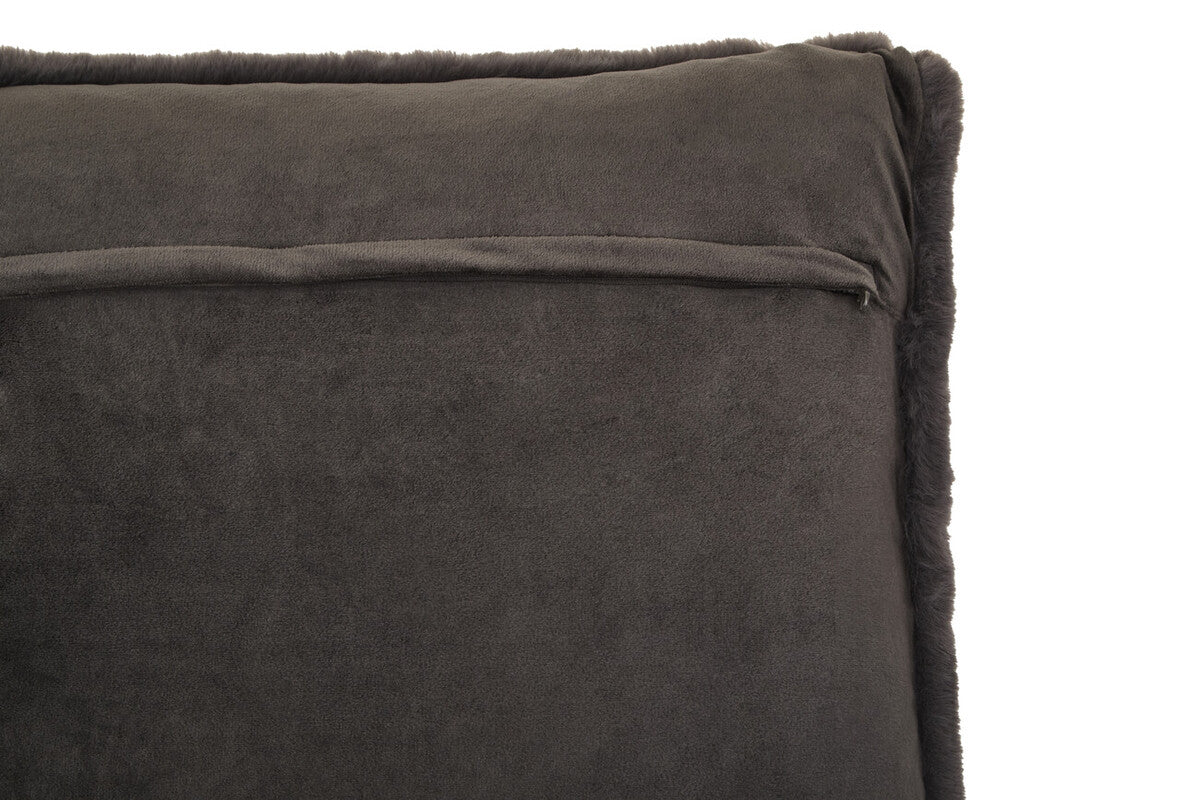 Bosie Lamina Grey Square Fur Cushion