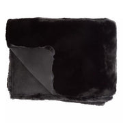 Bosie Lamina Black Fur Throw