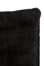 Bosie Lamina Black Square Fur Cushion