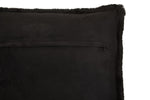 Bosie Lamina Black Square Fur Cushion