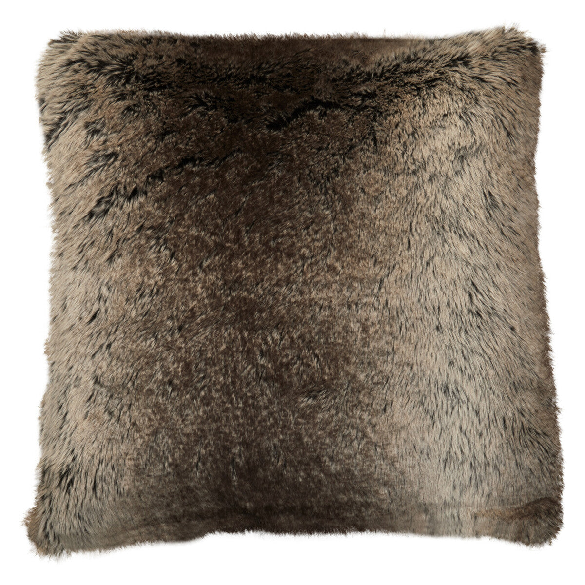 Bosie Lamina Mocha Ombre Square Fur Cushion
