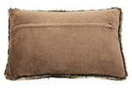 Bosie Lamina Mocha Ombre Rectangular Fur Cushion