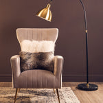 Bosie Lamina Mocha Ombre Rectangular Fur Cushion