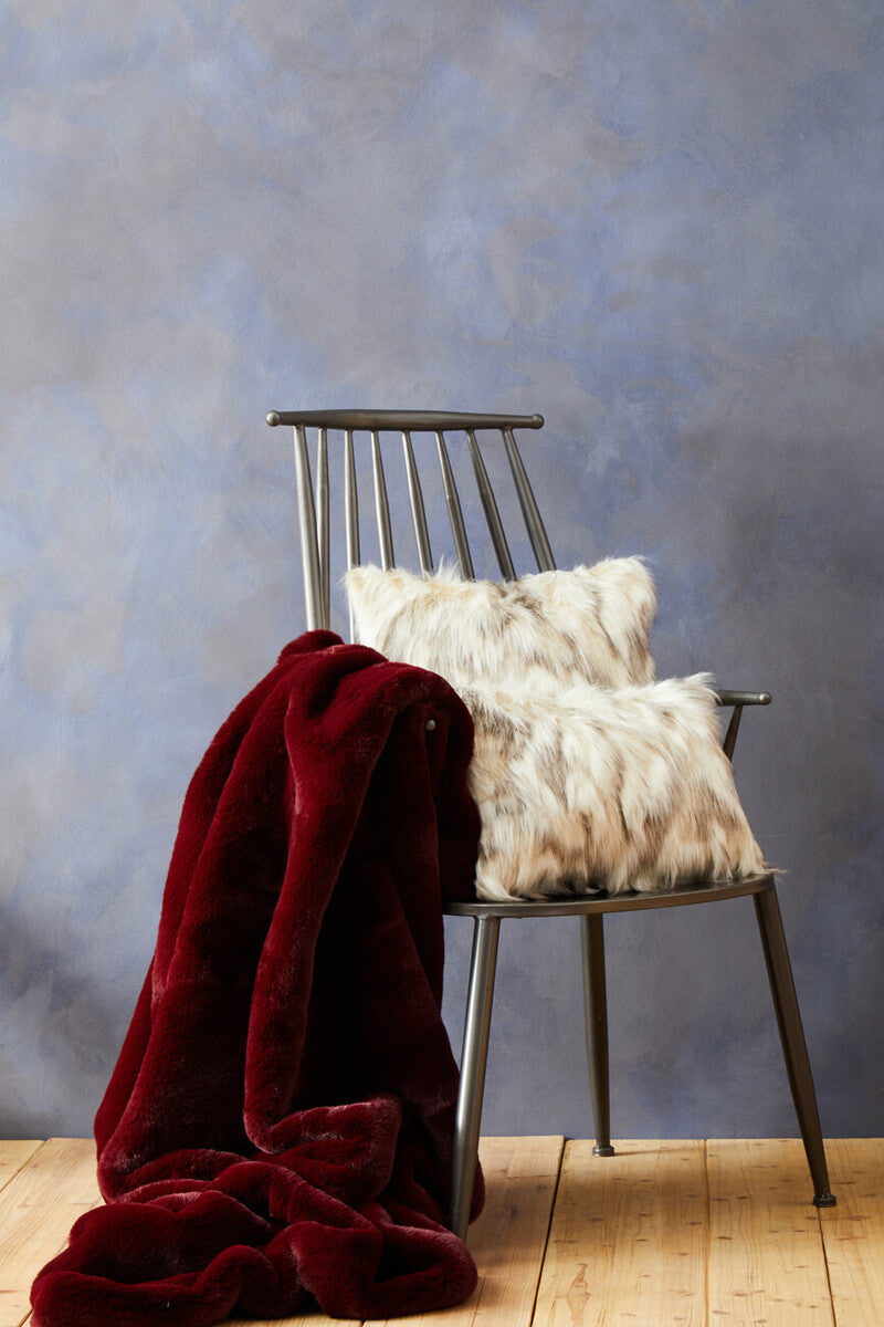 Bosie Lamina Natural Fur Square Fur Cushion