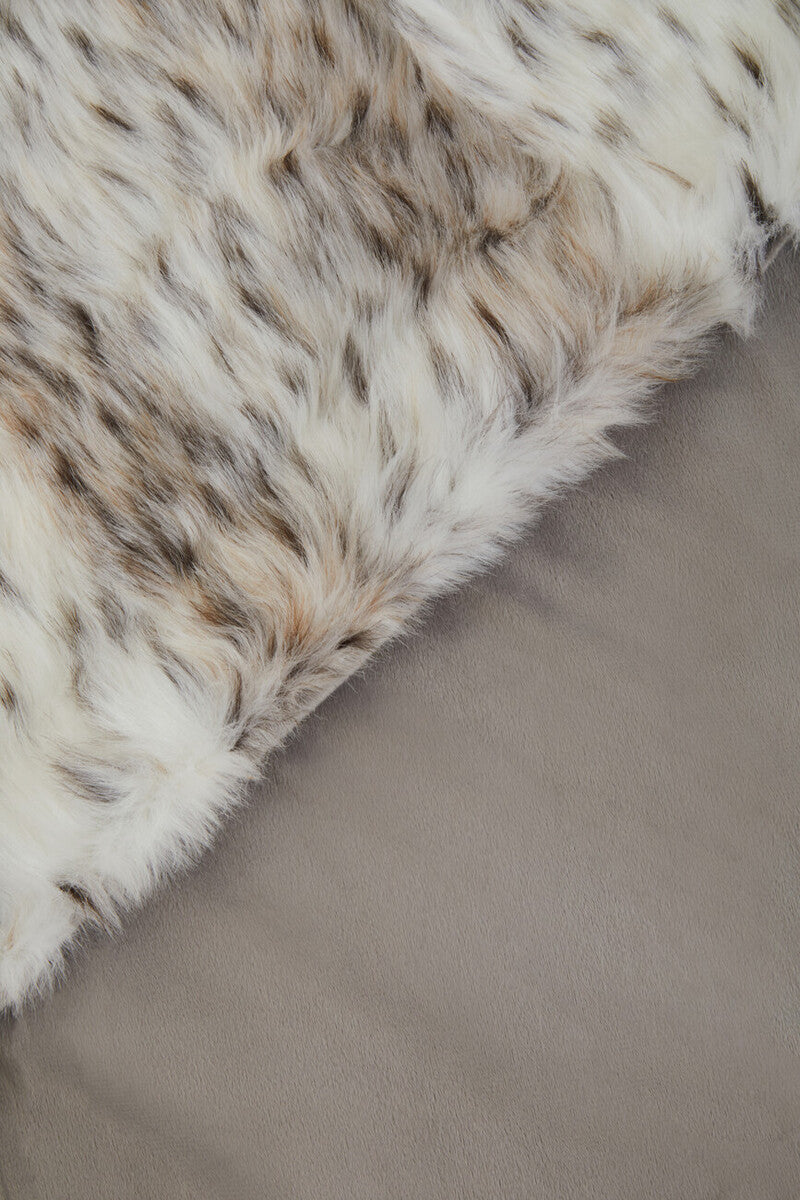 Bosie Lamina Animal Print Fur Throw