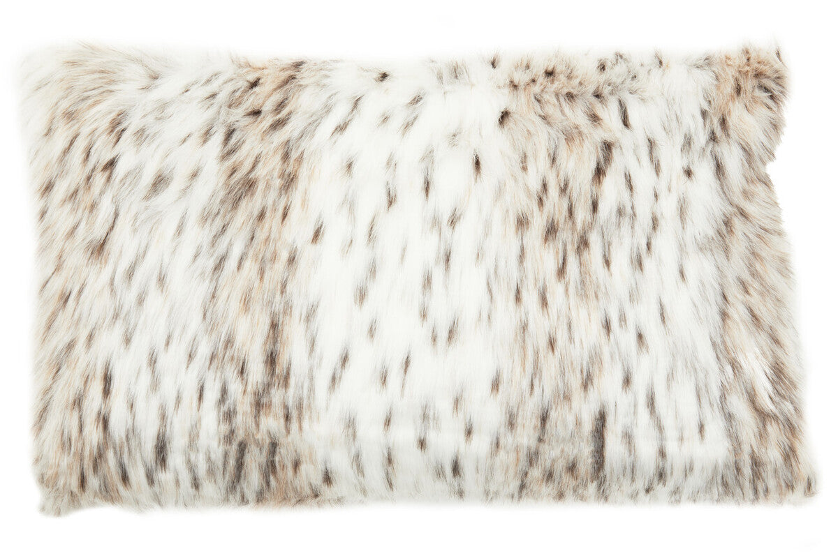 Bosie Lamina Animal Print Rectangular Fur Cushion