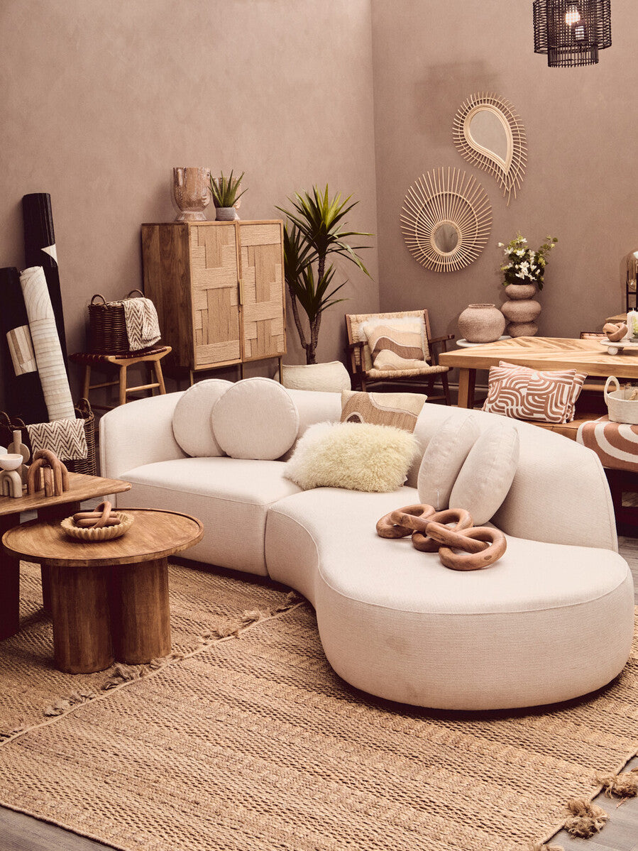 Bosie Ozella Natural and Terracotta Cushion