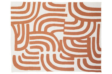 Bosie Ozella Natural And Terracotta Throw